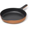 Caraway Cast Iron Skillet – 12” Enameled Cast Iron Pan With 3 Layer Enamel Coating – No Seasoning Required – Compatible With All Stovetops – Free From Forever Chemicals – Cream(Rust)
