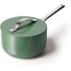 Caraway Nonstick Ceramic Sauce Pan with Lid (3 qt) – Non Toxic, PTFE & PFOA Free – Oven Safe & Compatible with All Stovetops (Gas, Electric & Induction) – Cream(Sage)