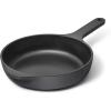 Caraway Cast Iron Skillet – 12” Enameled Cast Iron Pan With 3 Layer Enamel Coating – No Seasoning Required – Compatible With All Stovetops – Free From Forever Chemicals – Cream(Charcoal)