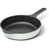 Caraway Cast Iron Skillet – 12” Enameled Cast Iron Pan With 3 Layer Enamel Coating – No Seasoning Required – Compatible With All Stovetops – Free From Forever Chemicals – Cream(Light Mist)