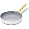 Caraway Nonstick Ceramic Mini Fry Pan (1.05 qt, 8″) – Non Toxic, PTFE & PFOA Free – Oven Safe & Compatible with All Stovetops (Gas, Electric & Induction) – Cream(White)