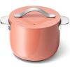 Caraway Petite Cooker – 2 Qt Ceramic Coated Pot – Free From Forever Chemicals – Perfect for Rice, Grains, or Sauces – Cream(Perracotta)