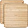 Caraway 12” Prep & Serve Butcher Block, Wood Cutting Board for Kitchen, Square Dual-Sided Chopping Block for Prep, Presentation, and Serving, Maple(Maple)