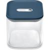 Caraway 2.5qt Glass Airtight Food Storage Container with Lid – Non-Toxic, BPA-Free Kitchen Storage Container – Stackable, Space-Saving Airtight Container for Dry Goods and More – Navy(Navy)