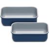 Caraway Non-Stick Ceramic 1 lb Loaf Pan – Naturally Slick Ceramic Coating – Non-Toxic, PTFE & PFOA Free – Perfect for Pound Cakes, Breads, & More – Cream(Navy)