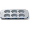 Caraway Non-Stick Ceramic 12-Cup Muffin Pan – Naturally Slick Ceramic Coating – Non-Toxic, PTFE & PFOA Free – Perfect for Cupcakes, Muffins, and More – Cream(Navy)