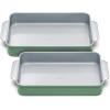 Caraway Non-Stick Ceramic 9”x13” Rectangle Pan – Naturally Slick Ceramic Coating – Non-Toxic, PTFE & PFOA Free – Perfect for Brownies, Lasagnas, and More – Gray(Sage)