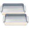 Caraway Non-Stick Ceramic 9”x13” Rectangle Pan – Naturally Slick Ceramic Coating – Non-Toxic, PTFE & PFOA Free – Perfect for Brownies, Lasagnas, and More – Gray(Cream)
