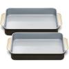 Caraway Non-Stick Ceramic 9”x13” Rectangle Pan – Naturally Slick Ceramic Coating – Non-Toxic, PTFE & PFOA Free – Perfect for Brownies, Lasagnas, and More – Gray(Black)