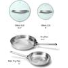 Caraway Stainless Steel Fry Pan Duo With Glass Lids