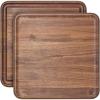 Caraway 12” Prep & Serve Butcher Block, Wood Cutting Board for Kitchen, Square Dual-Sided Chopping Block for Prep, Presentation, and Serving, Maple(Walnut)