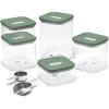 Caraway 13-Piece Glass Airtight Food Storage Containers with Lids – Non-Toxic, BPA-Free Kitchen Storage Containers – Stackable, Space-Saving Airtight Containers for Dry Goods and More – Sage(Sage)