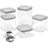 Caraway 13-Piece Glass Airtight Food Storage Containers with Lids – Non-Toxic, BPA-Free Kitchen Storage Containers – Stackable, Space-Saving Airtight Containers for Dry Goods and More – Sage(Gray)
