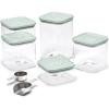 Caraway 13-Piece Glass Airtight Food Storage Containers with Lids – Non-Toxic, BPA-Free Kitchen Storage Containers – Stackable, Space-Saving Airtight Containers for Dry Goods and More – Sage(Mist)