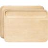 Caraway 4-Piece Double Sided Wood Cutting Board Set – Made From FSC-Certified Birch Wood – Mineral Oil & Wax Finish – 3 Sizes – Small, Medium, & Large – Storage Organizers Included(14″L x 10″W)