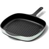 Caraway Enameled Cast Iron Grill Pan – 10.5” Grill Pan for Stovetop Cooking – 3 Layer Enamel Coating – No Seasoning Required – Compatible With All Stovetops – Free From Forever Chemicals – Cream(Light Mist)