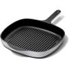 Caraway Enameled Cast Iron Grill Pan – 10.5” Grill Pan for Stovetop Cooking – 3 Layer Enamel Coating – No Seasoning Required – Compatible With All Stovetops – Free From Forever Chemicals – Cream(Gray)