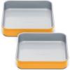 Caraway Non-Stick Ceramic 9” Square Pan – Naturally Slick Ceramic Coating – Non-Toxic, PTFE & PFOA Free – Perfect for Brownies, Lemon Bars, Cakes, & More – Sage(Marigold)