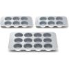 Caraway Nonstick Ceramic Muffin Pan Set – 2x 6 Cup & 1x 12 Cup – Non-Toxic, PTFE & PFOA Free – Aluminized Steel Core – For Baking Cupcakes, Muffins & More – Cream(White)