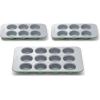 Caraway Nonstick Ceramic Muffin Pan Set – 2x 6 Cup & 1x 12 Cup – Non-Toxic, PTFE & PFOA Free – Aluminized Steel Core – For Baking Cupcakes, Muffins & More – Cream(Sage)