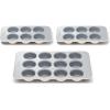 Caraway Nonstick Ceramic Muffin Pan Set – 2x 6 Cup & 1x 12 Cup – Non-Toxic, PTFE & PFOA Free – Aluminized Steel Core – For Baking Cupcakes, Muffins & More – Cream(Cream)