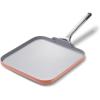 Caraway Square Griddle Pan – 11” Square Pan – Non-Stick Ceramic Coated – Non Toxic, PTFE & PFOA Free – Oven Safe & Compatible with All Stovetops – Marigold(Perracotta)
