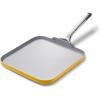 Caraway Square Griddle Pan – 11” Square Pan – Non-Stick Ceramic Coated – Non Toxic, PTFE & PFOA Free – Oven Safe & Compatible with All Stovetops – Marigold(Marigold)