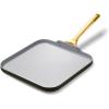 Caraway Square Griddle Pan – 11” Square Pan – Non-Stick Ceramic Coated – Non Toxic, PTFE & PFOA Free – Oven Safe & Compatible with All Stovetops – Marigold(Black)