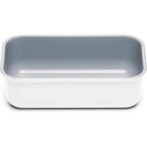 Caraway Non-Stick Ceramic 1 lb Loaf Pan – Naturally Slick Ceramic Coating – Non-Toxic, PTFE & PFOA Free – Perfect for Pound Cakes, Breads, & More – Cream(White)