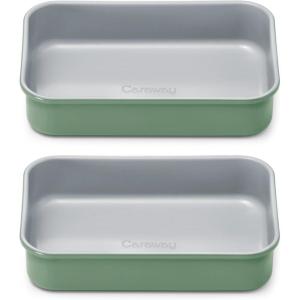 Caraway Non-Stick Ceramic 9”x13” Rectangle Pan – Naturally Slick Ceramic Coating – Non-Toxic, PTFE & PFOA Free – Perfect for Brownies, Lasagnas, and More – Gray(Sage)