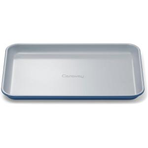 Caraway Non-Stick Ceramic Baking Sheet – Naturally Slick Ceramic Coating – Non-Toxic, PTFE & PFOA Free – Perfect for Baking, Roasting, and More – Medium (15″ x 10″) – Cream(Navy)
