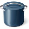 Caraway Stock Pot – 12 Qt Ceramic Coated With Lid – Free From Forever Chemicals – Large for Bigger Batches – Navy(Navy)
