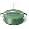 Caraway Rondeau – 6 Qt Non-Stick Pan with Lid – Free From Forever Chemicals – Perfect for Searing, Braising, & Roasting – Sage(Sage)