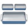 Caraway Nonstick Rectangle Baking Pan Set – 2x 9″ x 6.5″ & 1x 9″ x 13″ – Non-Toxic, PTFE & PFOA Free – Aluminized Steel Core – Deep Ceramic Baking Pan for Casseroles, Lasagna & More – Cream(Slate)