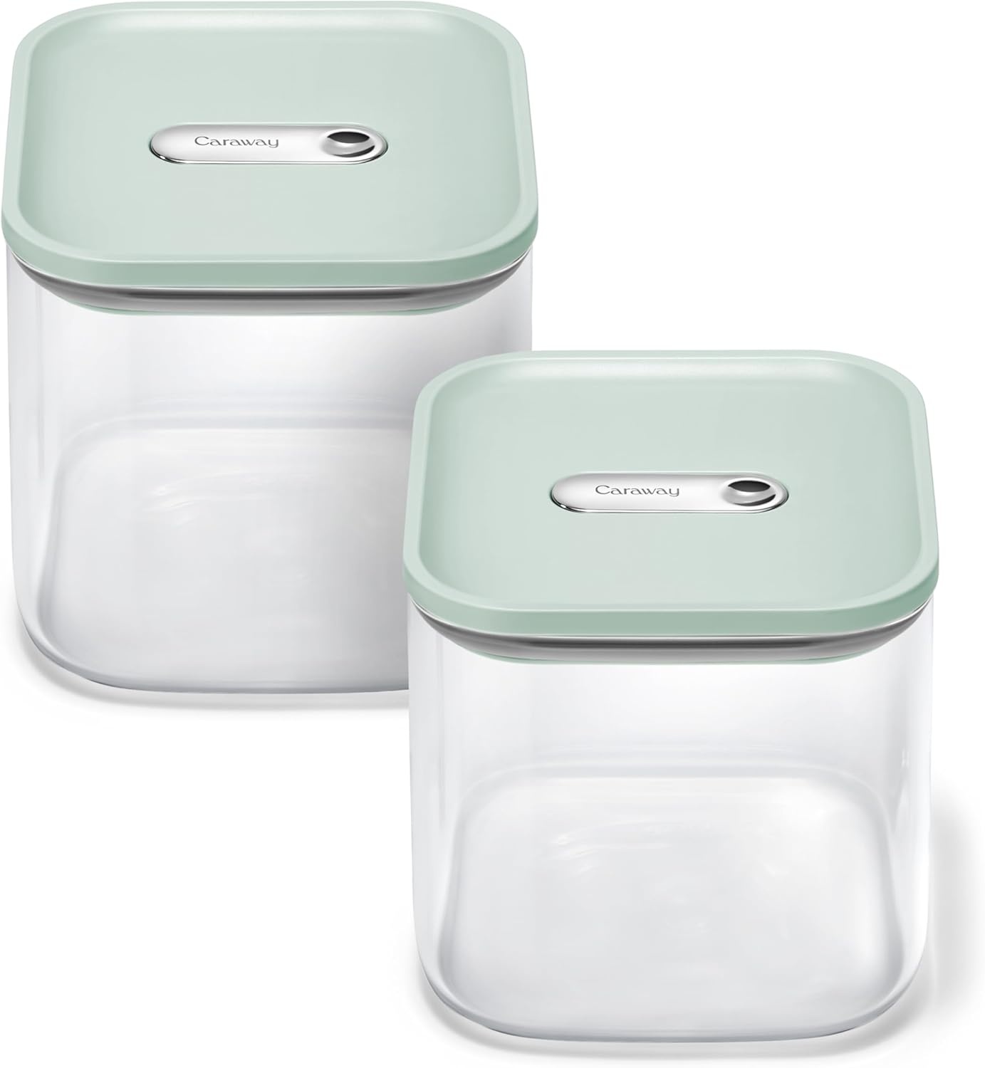 image:imageCaraway 25qt Glass Airtight Food Storage Containers with Lids NonToxic BPAFree Kitchen Storage Container Stackable SpaceSaving Airtight Containers for Pantry Dry Goods 6 Pack NavyMist