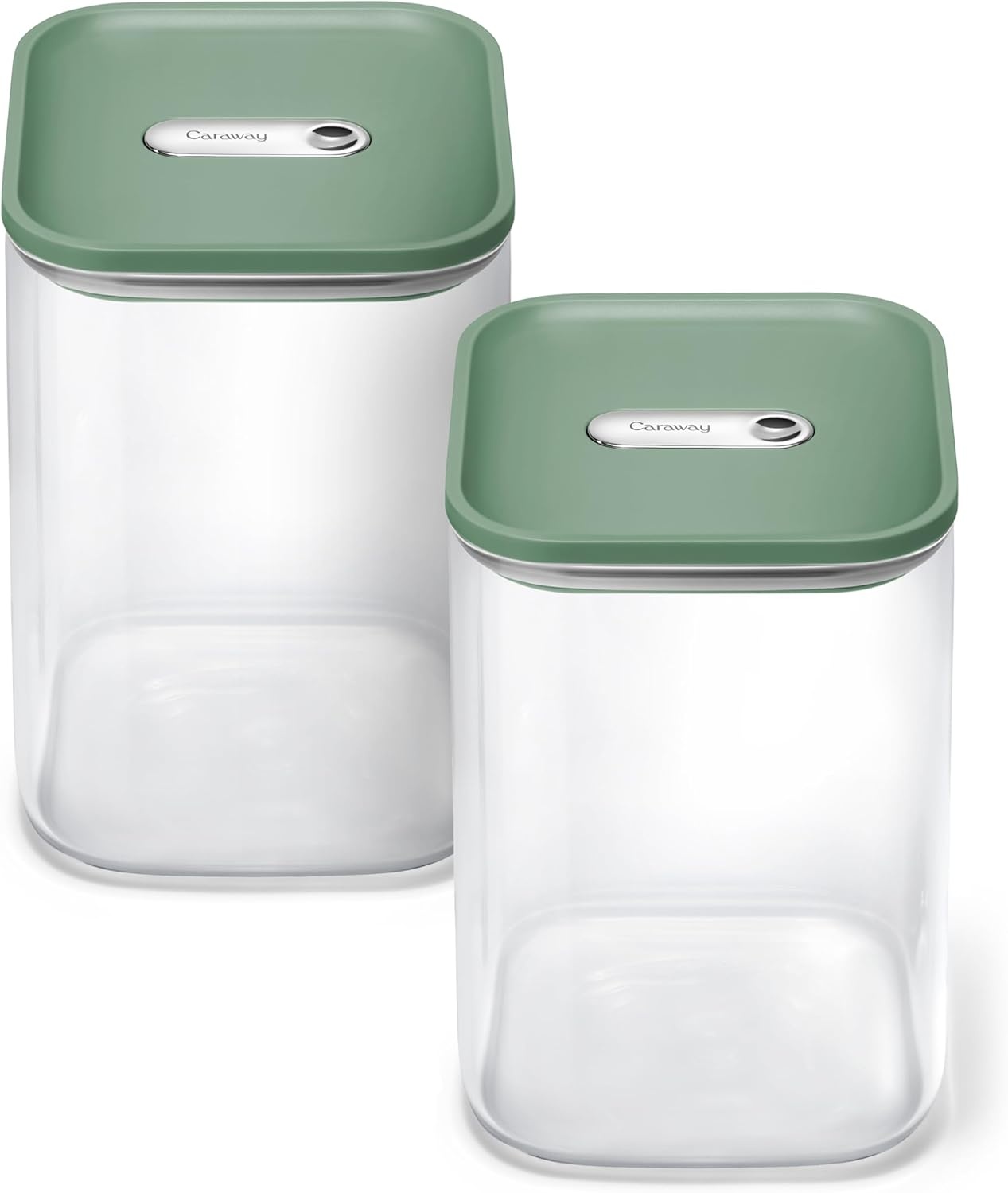 image:imageCaraway 25qt Glass Airtight Food Storage Containers with Lids NonToxic BPAFree Kitchen Storage Container Stackable SpaceSaving Airtight Containers for Pantry Dry Goods 6 Pack NavySage