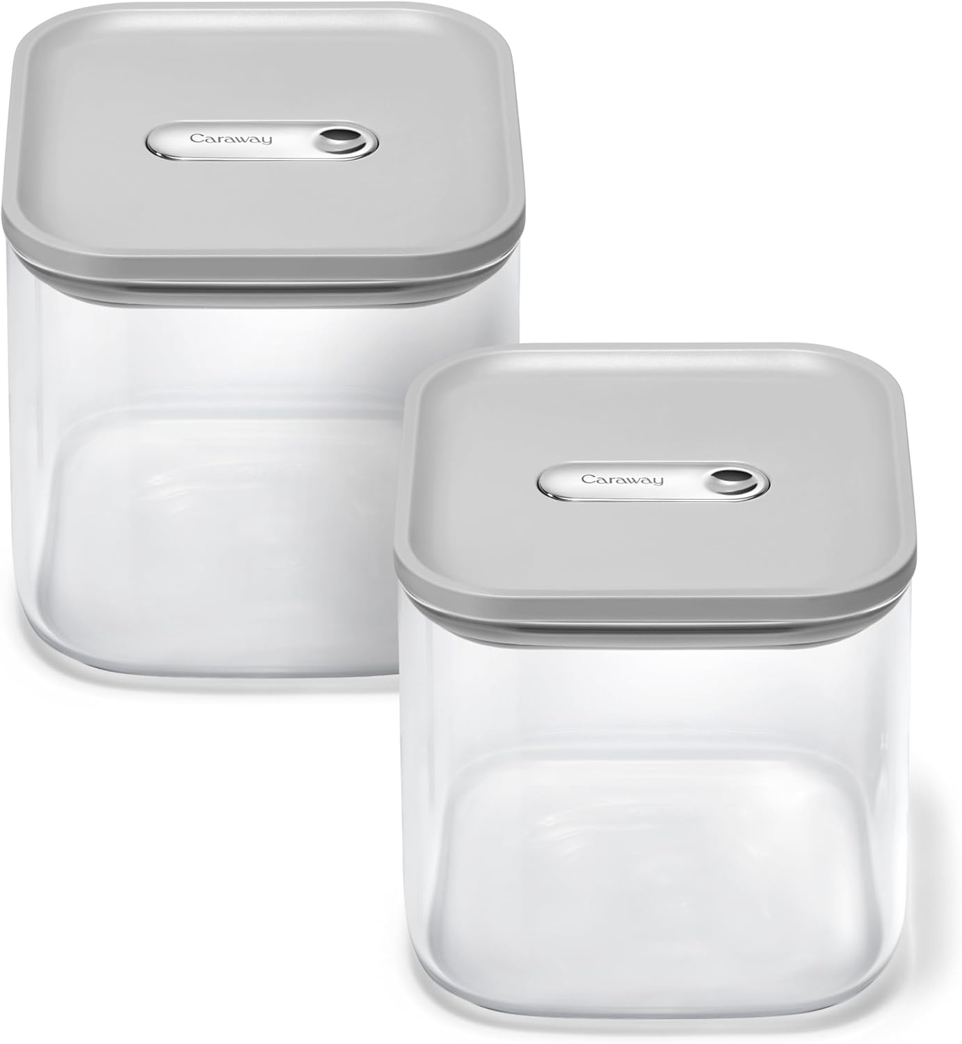 image:imageCaraway 25qt Glass Airtight Food Storage Containers with Lids NonToxic BPAFree Kitchen Storage Container Stackable SpaceSaving Airtight Containers for Pantry Dry Goods 6 Pack NavyGray