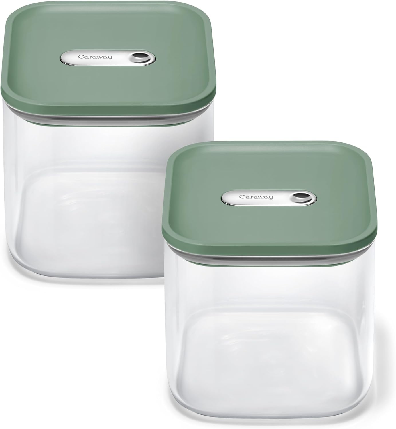 image:imageCaraway 25qt Glass Airtight Food Storage Containers with Lids NonToxic BPAFree Kitchen Storage Container Stackable SpaceSaving Airtight Containers for Pantry Dry Goods 6 Pack NavySage