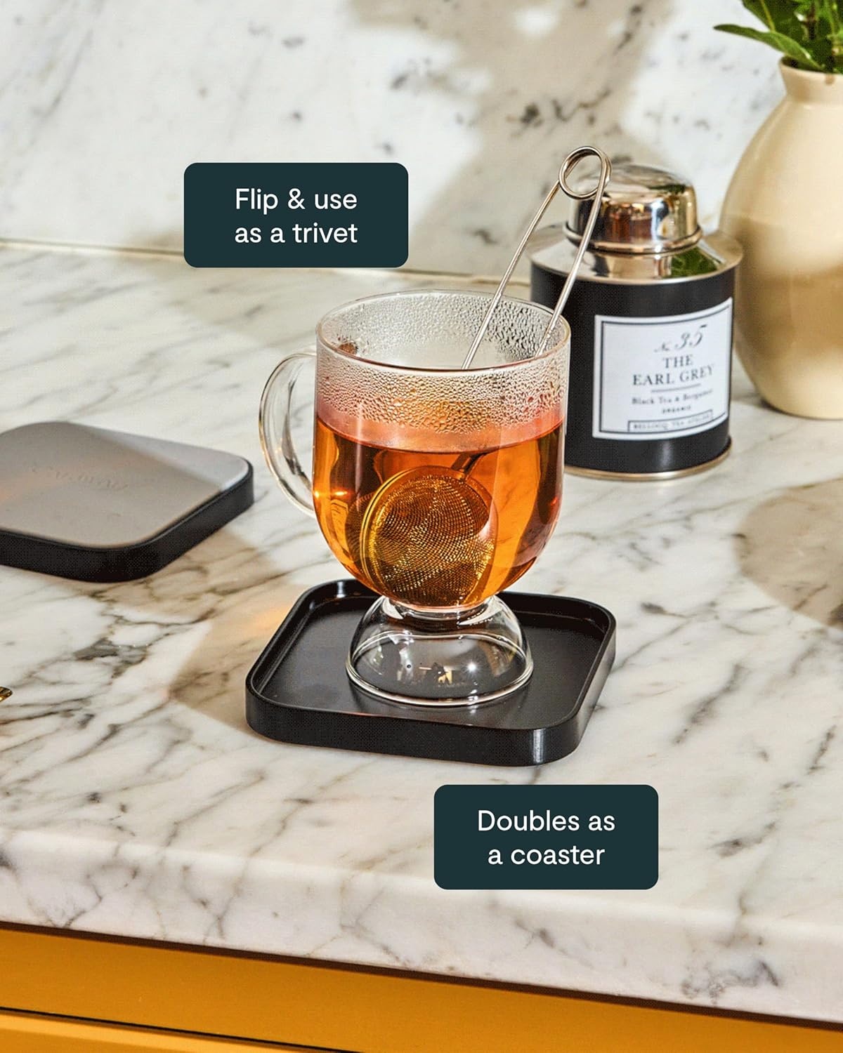 image:imageCaraway Spoon Rest Set of 2 Stackable Spoon Holder for Kitchen Counter Drip Catching HeatResistant Design NonSlip Base CreamSage