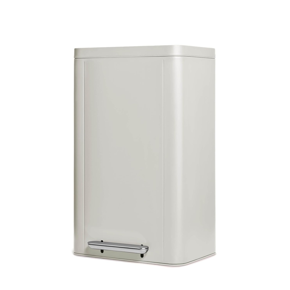 image:imageCaraway 45L Rectangular Step Trash Can  13 Gallon Stainless Steel Trash Can with Quiet Close Lid and FingerprintResistant Finish  MidnightStone