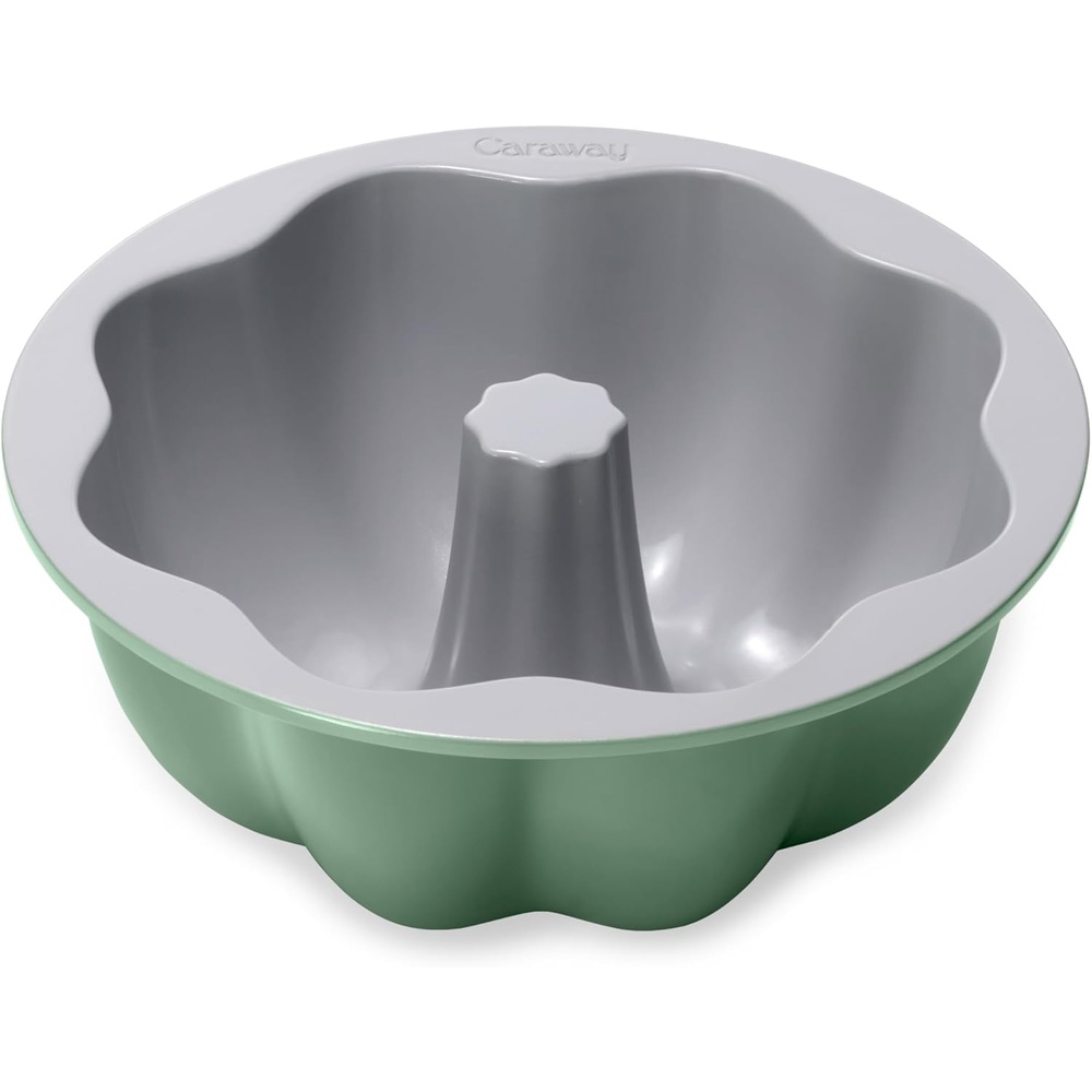image:imageCaraway Fluted Cake Pan  95 NonStick Ceramic Baking Pan  Ergonomic amp Easy to Handle  Oven Safe up to 550F  NonToxic PTFE amp PFOA Free  PerracottaSage