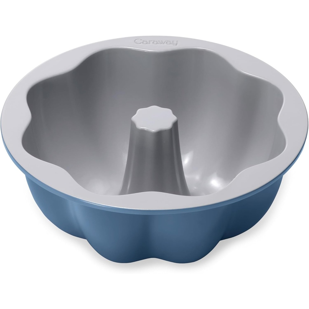 image:imageCaraway Fluted Cake Pan 95 NonStick Ceramic Baking Pan Ergonomic amp Easy to Handle Oven Safe up to 550F NonToxic PTFE amp PFOA Free PerracottaSlate