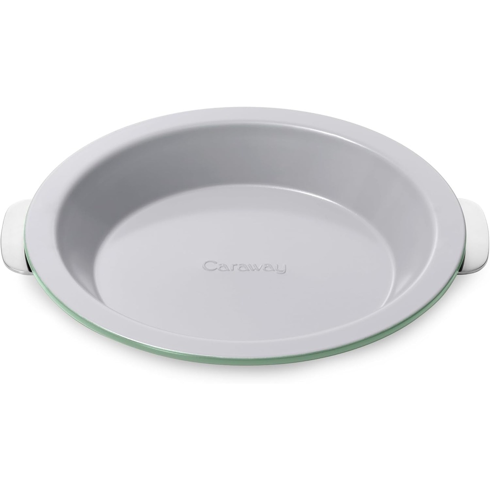 image:imageCaraway Pie Pan 9 NonStick Ceramic Baking Pan with Handles Oven Safe up to 550F NonToxic PTFE amp PFOA Free PerracottaSage