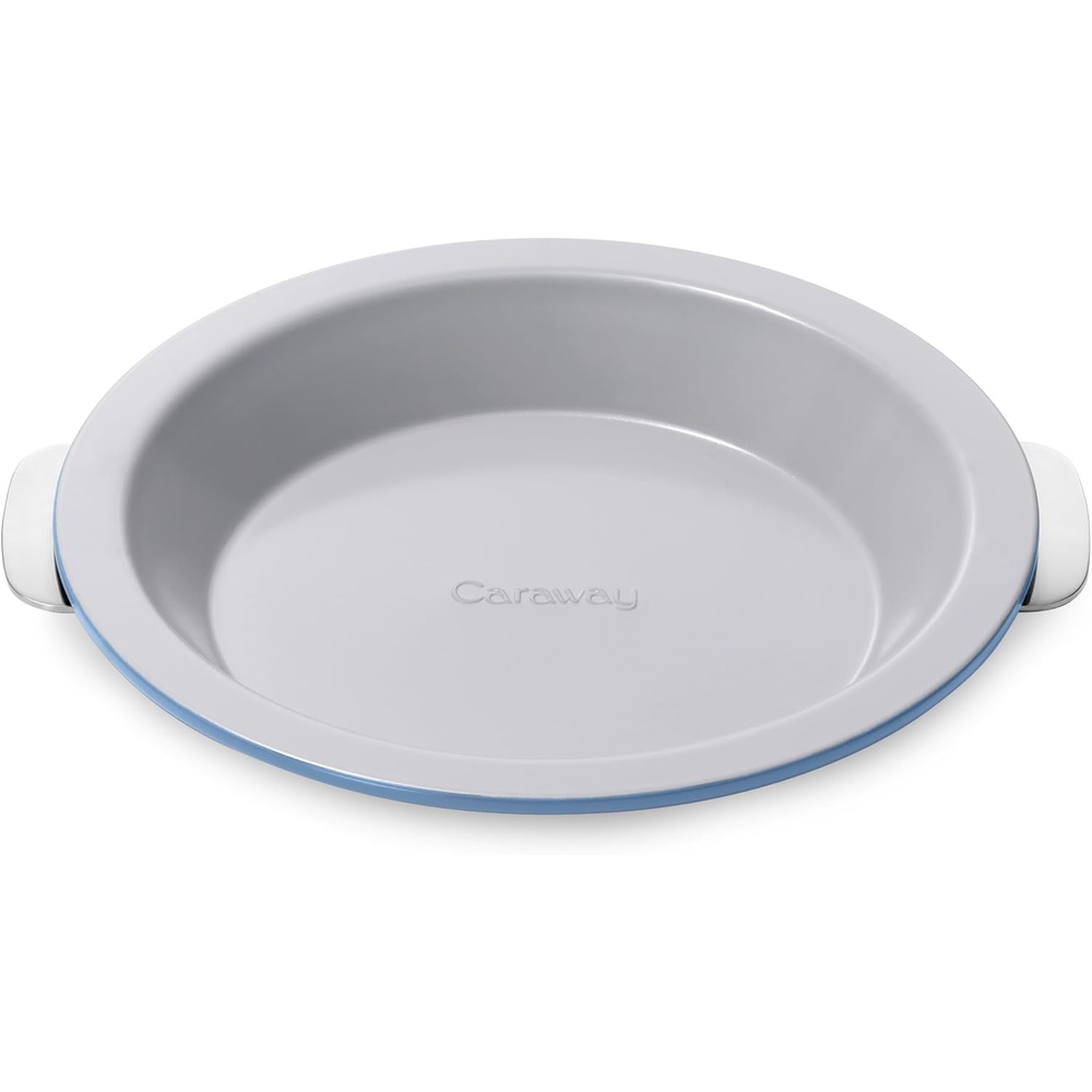 image:imageCaraway Pie Pan 9 NonStick Ceramic Baking Pan with Handles Oven Safe up to 550F NonToxic PTFE amp PFOA Free PerracottaSlate