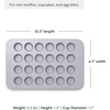 Caraway 24-Cup Mini Muffin Pan – Non-Stick Ceramic Baking Pan – Ergonomic & Easy to Handle – Oven Safe up to 550ºF – Non-Toxic, PTFE & PFOA Free – Perracotta(Cream)
