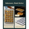 Caraway 24-Cup Mini Muffin Pan – Non-Stick Ceramic Baking Pan – Ergonomic & Easy to Handle – Oven Safe up to 550ºF – Non-Toxic, PTFE & PFOA Free – Perracotta(Cream)