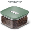 Caraway 2.5qt Glass Airtight Food Storage Containers with Lids – Non-Toxic, BPA-Free Kitchen Storage Container – Stackable, Space-Saving Airtight Containers for Pantry, Dry Goods – 6 Pack – Navy(Sage)