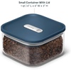 Caraway 2.5qt Glass Airtight Food Storage Containers with Lids – Non-Toxic, BPA-Free Kitchen Storage Container – Stackable, Space-Saving Airtight Containers for Pantry, Dry Goods – 6 Pack – Navy(Navy)