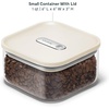 Caraway 2.5qt Glass Airtight Food Storage Containers with Lids – Non-Toxic, BPA-Free Kitchen Storage Container – Stackable, Space-Saving Airtight Containers for Pantry, Dry Goods – 6 Pack – Navy(Cream)