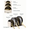 Caraway 31-Piece Ceramic Cookware Bundle – Fry Pans, Saucepans, Sauté Pan, Dutch Oven, Petite Cooker, Stir Fry, Rondeau, Stock Pot, Grill & Griddle Pans, Roasting Pan, Racks, Organizers – Navy(Black)